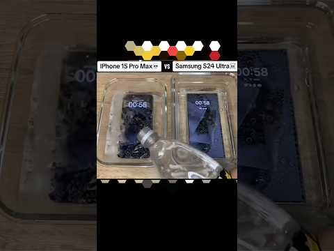 Samsung S24 Ultra vs iphone 15 pro max water testing #videos #smartphone #electronic #reels #india