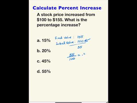 How To Calculate Percent Increase