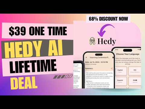 💥❇️💥Hedy AI Lifetime Deal | Never Struggle in Meetings Again | $39 Lifetime Deal | 68% Now