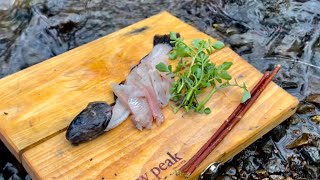 川魚を生で食べてみた【渓流釣り】