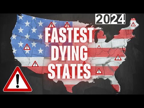 10 Fastest Dying States in the United States of America 2024