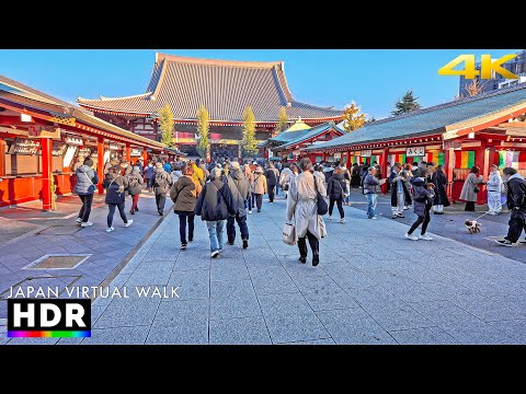 Tokyo Walk on New Years Day 2024 • 4K HDR