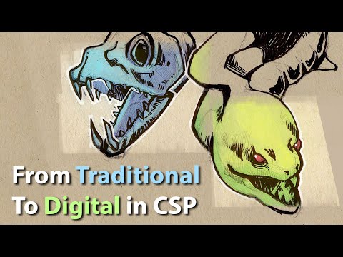 Traditional To Digital in Clip Studio Paint - iPad Tutorial