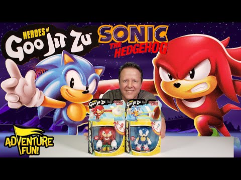 Heroes of Goo Jit Zu Sonic The Hedgehog & Knuckles Glow Surge! AdventureFun Toy review!