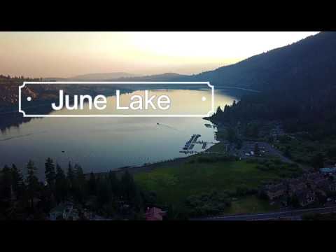 Mavic Pro - Sunrise flying over Gull Lake and June Lake