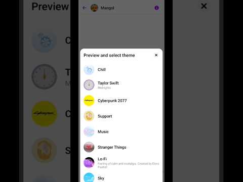 Facebook Messenger New Chat Theme 2023 || How To Change Massanger Chat Theme #messanger #shorts