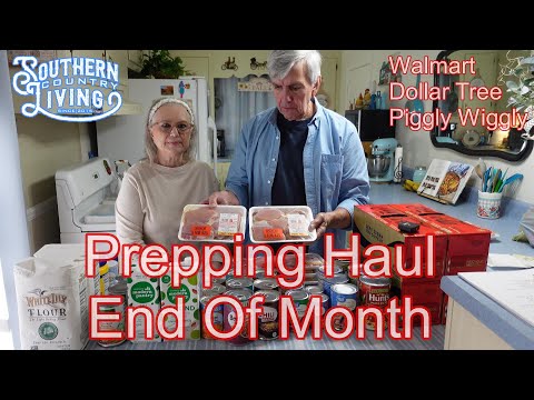 Prepping Haul - End Of Month Extra Budget Haul  - Pantry Preview - Seniors Living On Social Security