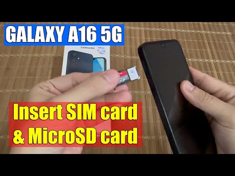 How to Insert SIM card and MicroSD card on Samsung Galaxy A16 5G