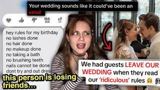 "Controversial Wedding Rules" on TikTok Are INSANE...