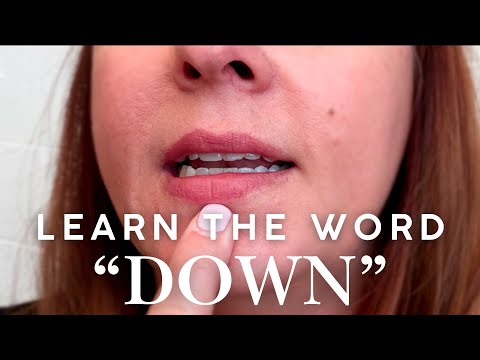 Learn the Word "Down" with Goally. For Children with Speech Delays and Apraxia