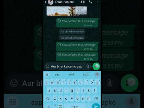 whatsapp message pin | whatsapp message pin settings Android |