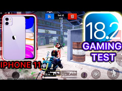 IOS 18.2 GAMING PERFORMANCE TEST ( BGMI ) IPHONE 11