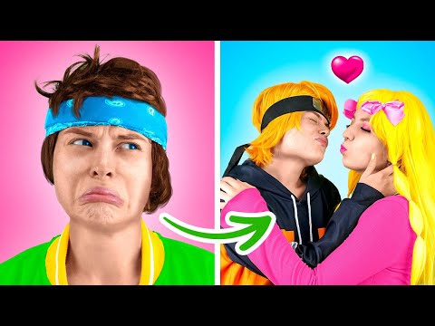 Ultimate NARUTO MAKEOVER! Extreme NERD Becomes POPULAR by La La Life Emoji