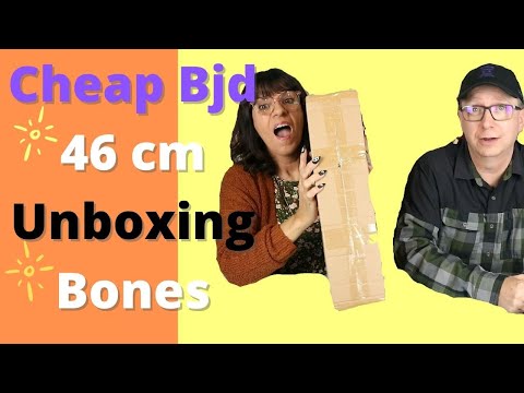 Cheap BJD Unboxing // Aliexpress Skeleton Mata Review & Tested / 1/4 scale Faceup/ Halloween 2021 🎃