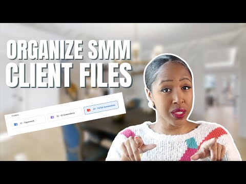 How I organize my client files and folders (walkthrough) Social Media Management