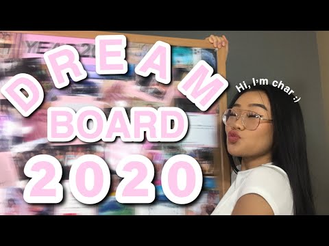 BUILDING MY FIRST DREAM BOARD FOR 2020 :D