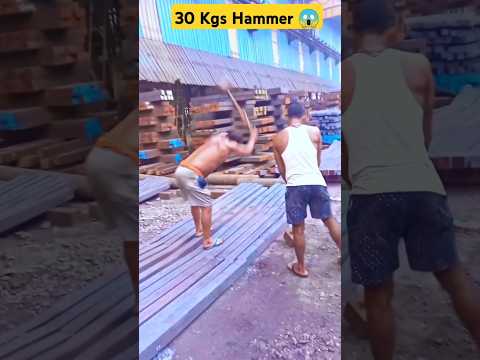 UNLEASH THE FURY! 30Kg Hammer Breaks Billet! Pt 2 #rollingmill #factory #factoryworker