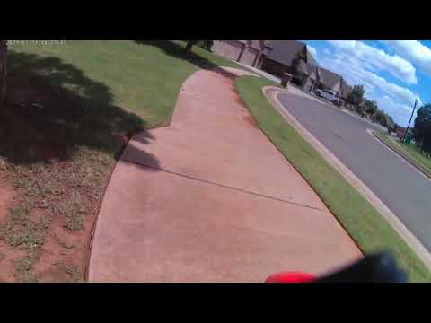 Honda Crf50 time trial in the neighborhood - kids love going fast!