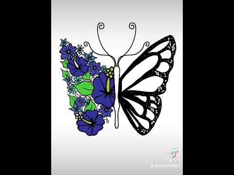 Butterfly Tattoo Design #art #shorts #artshorts #tattooart #digitalart #digitaldrawing #ibispaintx