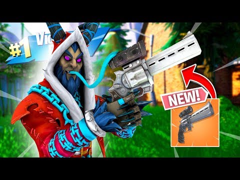 *NEW* SCOPED REVOLVER GAMEPLAY! - Fortnite Battle Royale!!