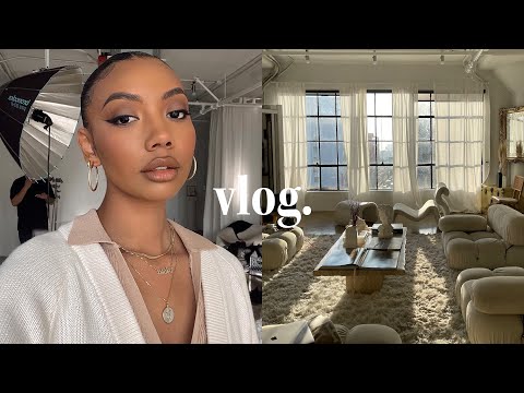 VLOGMAS 02 | creating outfits, new nails, & photoshoot