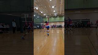 Scored! Right Side Hitter #9Kamila Serves And Delivers An Ace #ccvv #15ufuchsia #ace Short Video