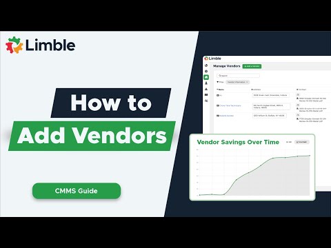 How to Add Vendors | CMMS Tutorial