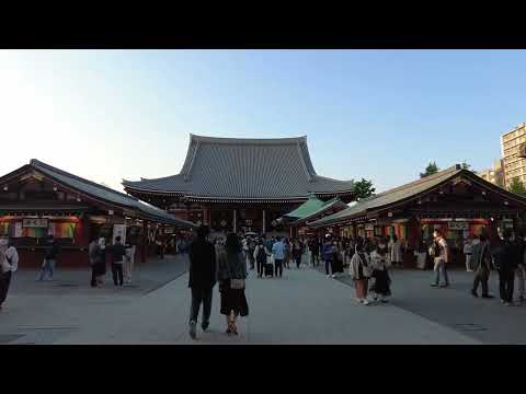 Daily Life in Japan | Tourists and locals visiting Sensoji Temple