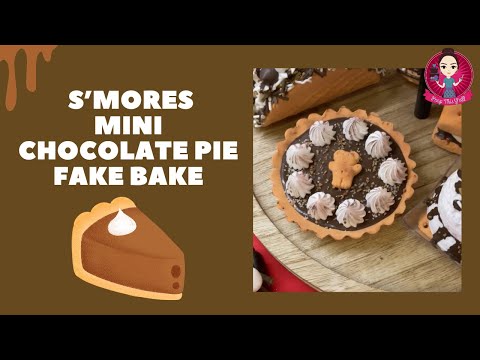 Let’s Fake Bake a Mini S’mores Chocolate pie! #fakebake #smores #peepthisyall