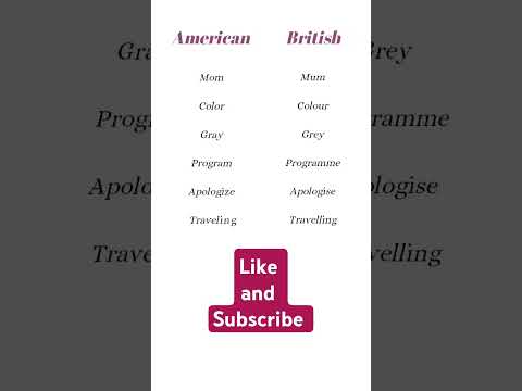 English spelling tips|American VS British|Spelling difference#english#britishvsamerican#shortsvideo