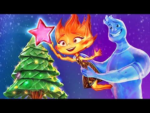 Ember and Wade from Elemental's Christmas Parenting Hacks!Good Parents vs Bad Parents! Fire vs Water