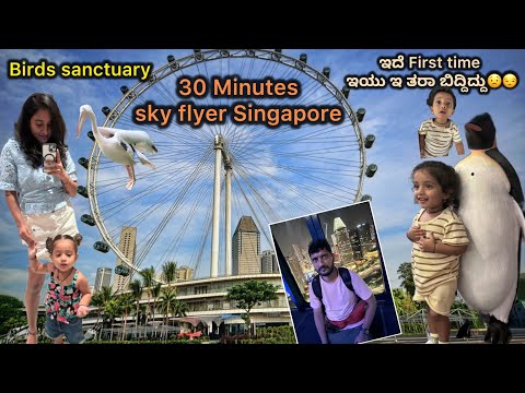 ತುಂಬಾ ಬೇಜಾರ್ ಆಯ್ತು😞bird sanctuary ￼|30 Minutes sky flyer experience Singapore |View point |penguin ￼