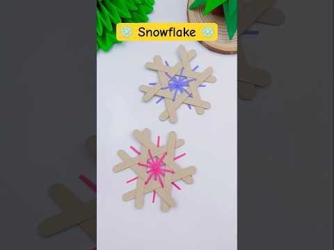 Christmas Snowflake Ornaments #shorts #art #craft #handmade #christmas #decoration