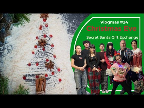 Vlogmas #24: Christmas Eve, Secret Santa Dollar Tree Gift Exchange 🎅🏻🎄❄️☃️🎁