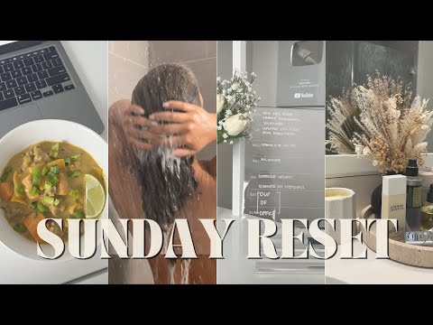 SUNDAY RESET VLOG | Hair Wash Day, Clean With Me, Preparing For A Busy Week, etc.