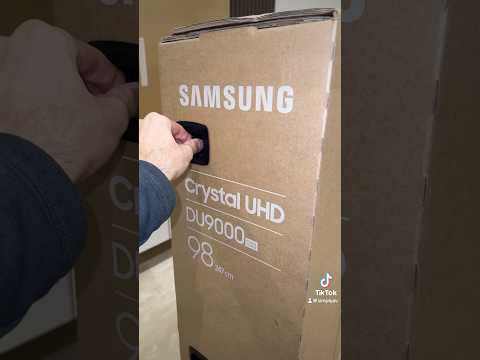 98” INCH Samsung Crystal UHD DU9000 4K Unboxing & Installing. #98inch #worldsbiggest #tv #samsung