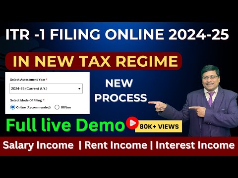 ITR Filing Online 2024-25 | Income Tax Return Filing 2024-25 | ITR 1 Filing online 2024-25 | ITR