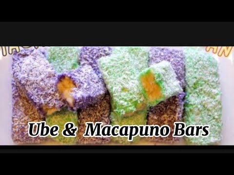 Ube & Macapuno Bars