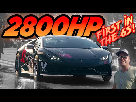 2800HP Drag Lambo 211MPH in 6 SECONDS! (FIRST in the 6's - NEW RECORD)