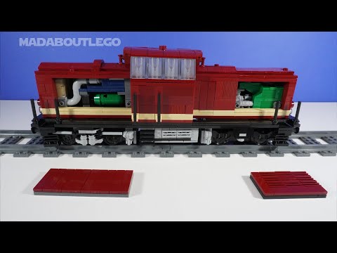 DR BR 110 of the Deutsche Reichsbahn Railway Locomotive Train Engine For Lego.