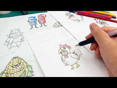 絵本のオリジナルキャラクター10体作ってみた！