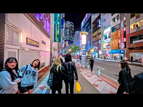 Tokyo Shibuya, Harajuku Night Walk, Japan • 4K HDR