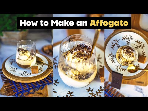 How to Make Affogato - 2 Ingredient Italian Affogato Coffee Ice Cream  - Italtian Coffee Dessert