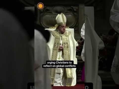 Pope Francis gives traditional Christmas Day blessing to the world #shorts