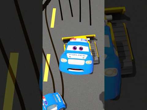 Police Car Teaches Order🚔🏎 - 3D Cartoon for Children😍 #carcartoon #cartoon #motorville #cars