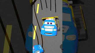 Police Car Teaches Order🚔🏎 - 3D Cartoon for Children😍 #carcartoon #cartoon #motorville #cars