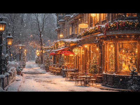 Christmas Coffee Shop Jazz Music to Relax 🎄 Christmas Ambience & Relaxing Jazz Instrumental Music