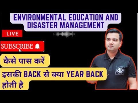 environmental education and disaster management