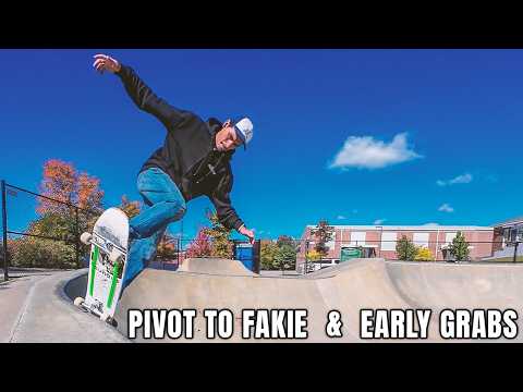 Pivot to Fakie & Early Grabs in My 40s Skateboarding Progress 🛹