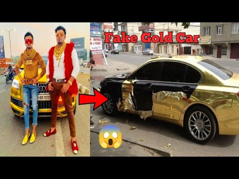 Fake Gold Car Owners || Gold Cars | #shorts #carcollection #goldcars